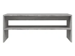 Mesa de centro madera contrachapada gris Sonoma 100x40x40 cm