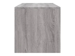 Mesa de centro madera contrachapada gris Sonoma 100x40x40 cm