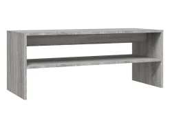 Mesa de centro madera contrachapada gris Sonoma 100x40x40 cm