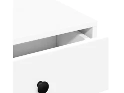 Mesa de centro madera contrachapada blanco 90x90x28 cm