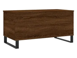 Mesa de centro madera contrachapada roble marrón 90x44,5x45 cm