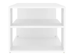 Mesa de centro madera contrachapada blanco 100x50x40 cm
