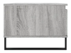 Mesa de centro madera contrachapada gris Sonoma 90x50x36,5 cm