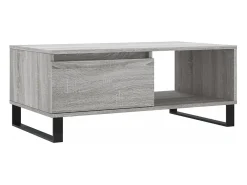 Mesa de centro madera contrachapada gris Sonoma 90x50x36,5 cm