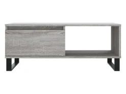 Mesa de centro madera contrachapada gris Sonoma 90x50x36,5 cm