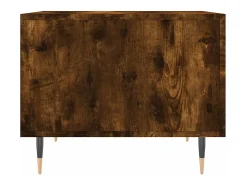 Mesa de centro madera contrachapada roble ahumado 50x50x40 cm