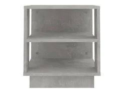Mesa de centro madera contrachapada gris hormigón 40x40x43 cm