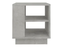 Mesa de centro madera contrachapada gris hormigón 40x40x43 cm