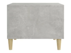 Mesa de centro madera contrachapada gris hormigón 50x50x40cm