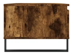 Mesa de centro madera contrachapada roble ahumado 90x50x36,5 cm