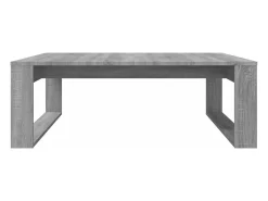 Mesa de centro madera contrachapada gris Sonoma 100x100x35 cm