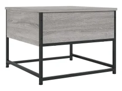Mesa de centro madera contrachapada gris Sonoma 51x51x40 cm