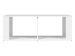 Mesa de centro madera contrachapada blanco 100x50x36 cm