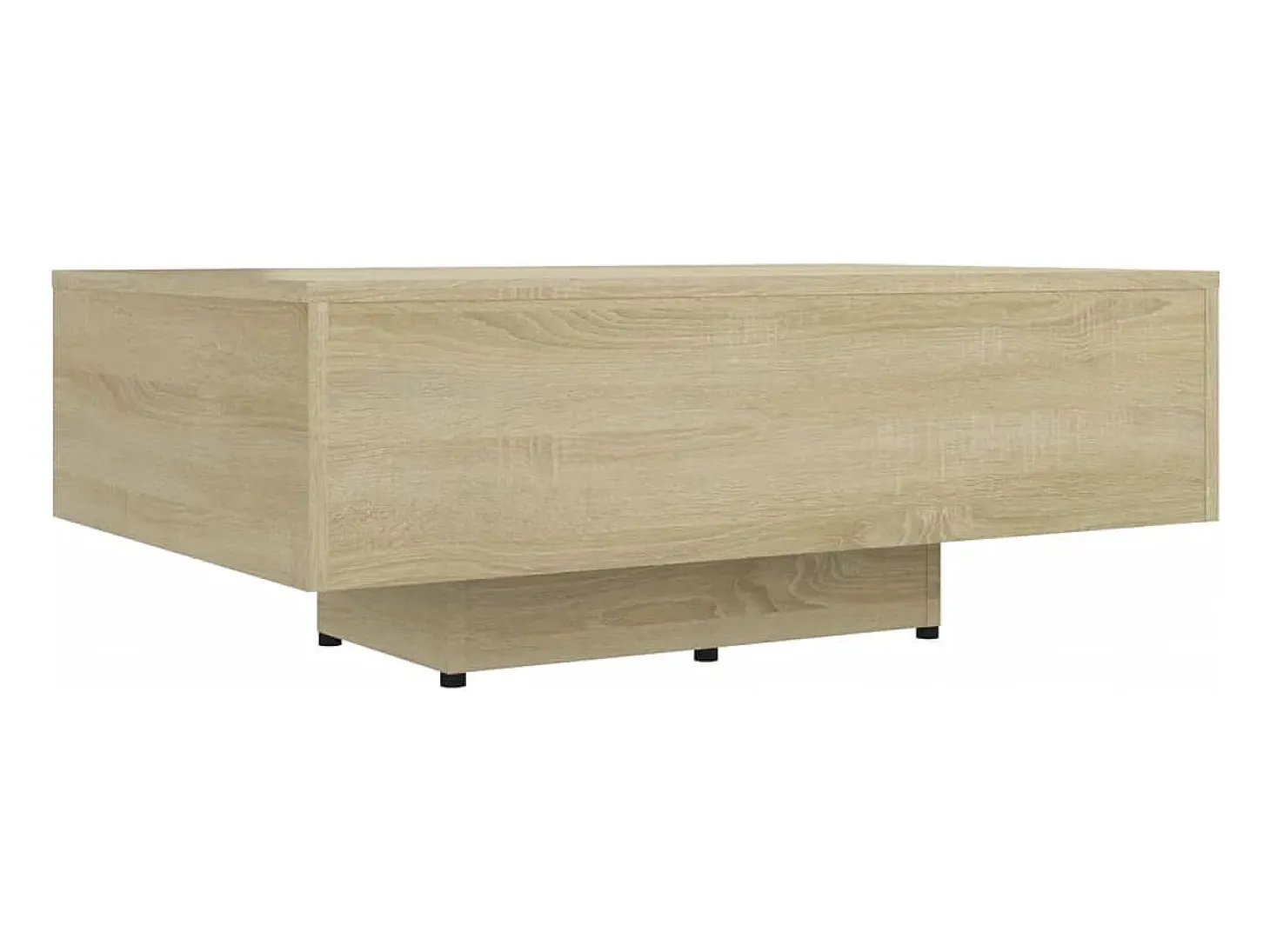 Mesa de centro madera contrachapada color roble 85x55x31 cm