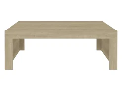 Mesa de centro madera contrachapada roble Sonoma 100x100x35 cm