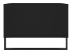 Mesa de centro madera contrachapada negro 90x50x36,5 cm