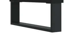 Mesa de centro madera contrachapada negro 90x50x36,5 cm