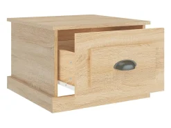 Mesa de centro madera contrachapada roble Sonoma 50x50x35 cm