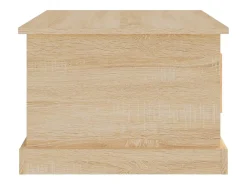 Mesa de centro madera contrachapada roble Sonoma 50x50x35 cm