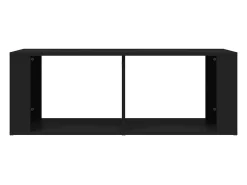 Mesa de centro madera contrachapada negro 100x50x36 cm