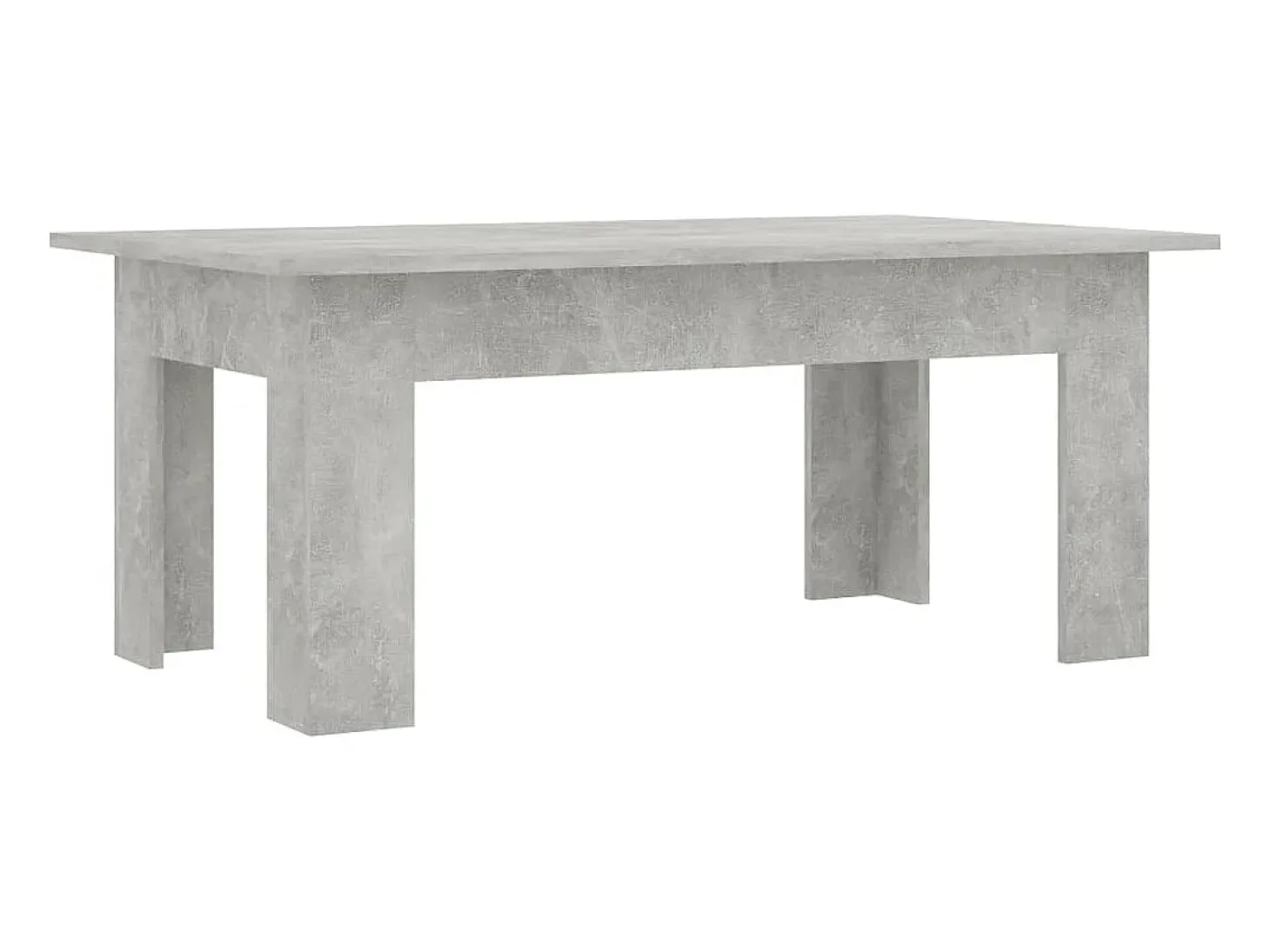 Mesa de centro madera contrachapada gris hormigón 100x60x42 cm