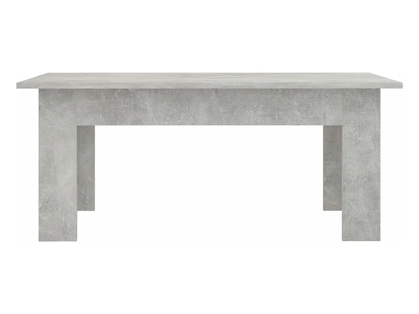 Mesa de centro madera contrachapada gris hormigón 100x60x42 cm