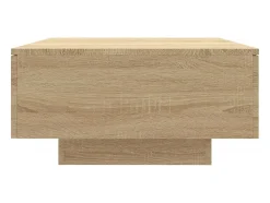 Mesa de centro madera contrachapada color roble 90x60x31 cm