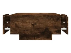 Mesa de centro madera contrachapada roble ahumado 90x60x31 cm