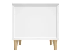 Mesa de centro madera contrachapada blanco 60x44,5x45 cm