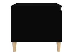 Mesa de centro madera contrachapada negro 100x50x45 cm