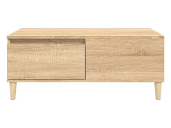 Mesa de centro madera contrachapada roble Sonoma 90x50x36,5 cm