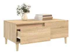 Mesa de centro madera contrachapada roble Sonoma 90x50x36,5 cm