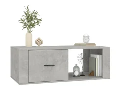 Mesa de centro madera contrachapada gris hormigón 100x50,5x35cm