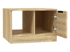 Mesa de centro madera contrachapada roble Sonoma 50x50x36 cm