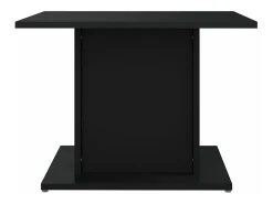 Mesa de centro madera contrachapada negro 55,5x55,5x40 cm