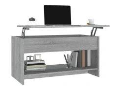 Mesa de centro madera contrachapada gris Sonoma 102x50x52,5 cm