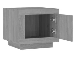Mesa de centro madera contrachapada gris Sonoma 51x50x45 cm
