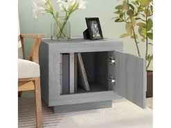 Mesa de centro madera contrachapada gris Sonoma 51x50x45 cm