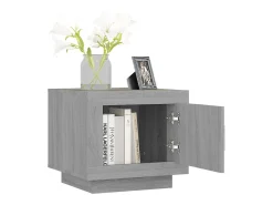 Mesa de centro madera contrachapada gris Sonoma 51x50x45 cm