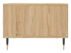 Mesa de centro madera contrachapada roble Sonoma 60x50x36,5 cm