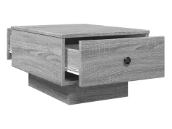 Mesa de centro madera contrachapada gris Sonoma 60x45x31 cm
