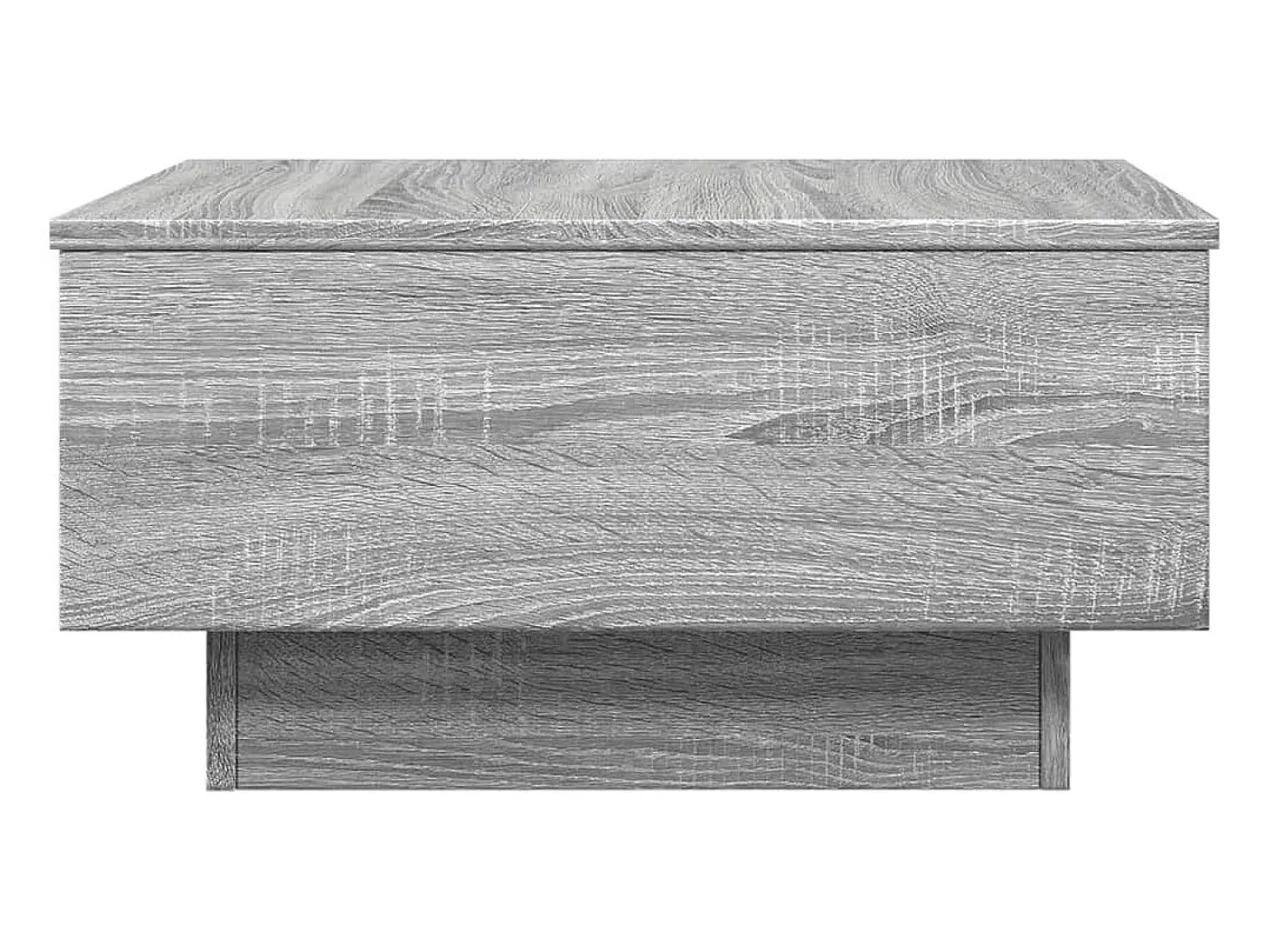 Mesa de centro madera contrachapada gris Sonoma 60x45x31 cm