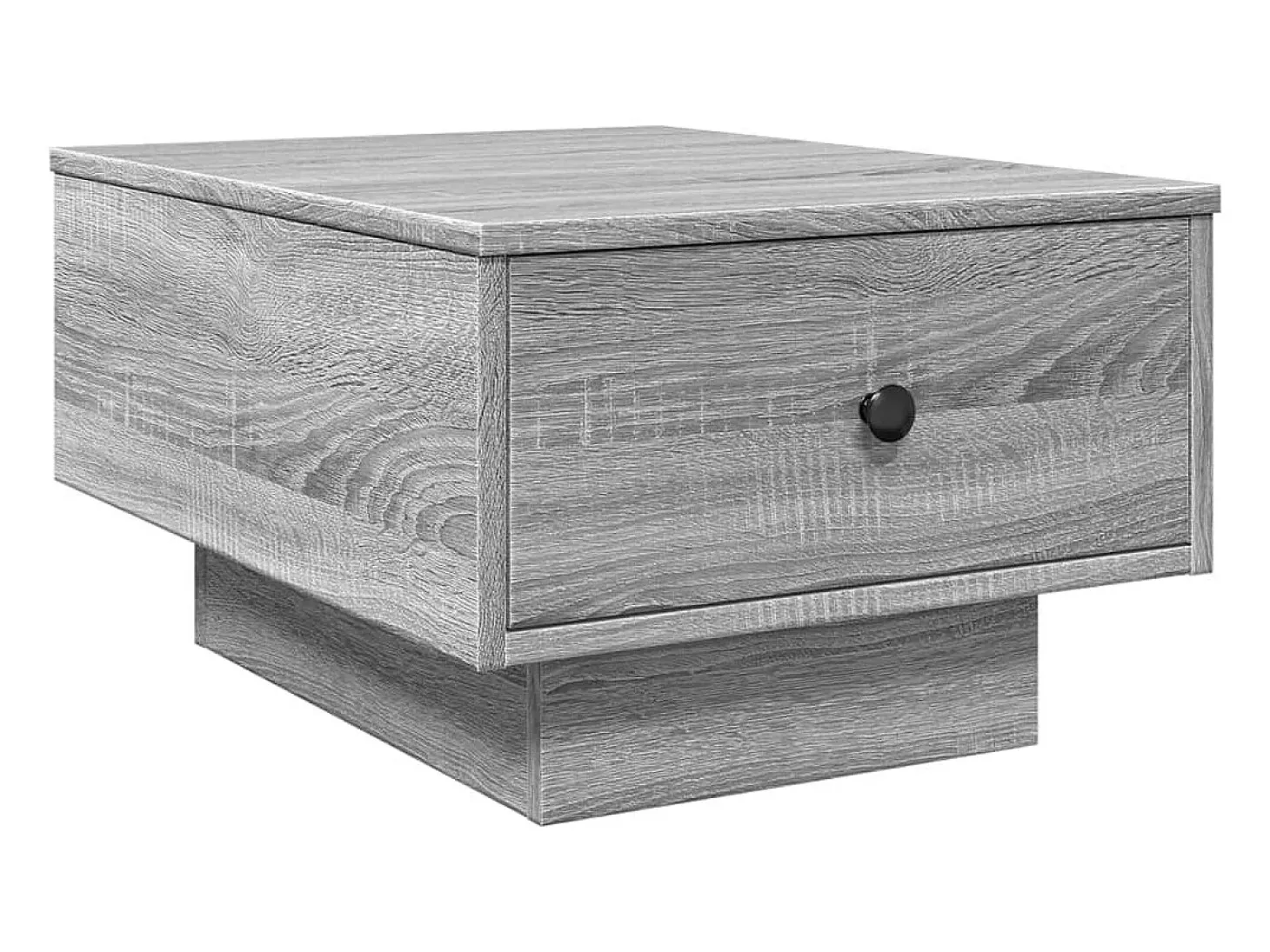 Mesa de centro madera contrachapada gris Sonoma 60x45x31 cm