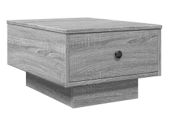Mesa de centro madera contrachapada gris Sonoma 60x45x31 cm