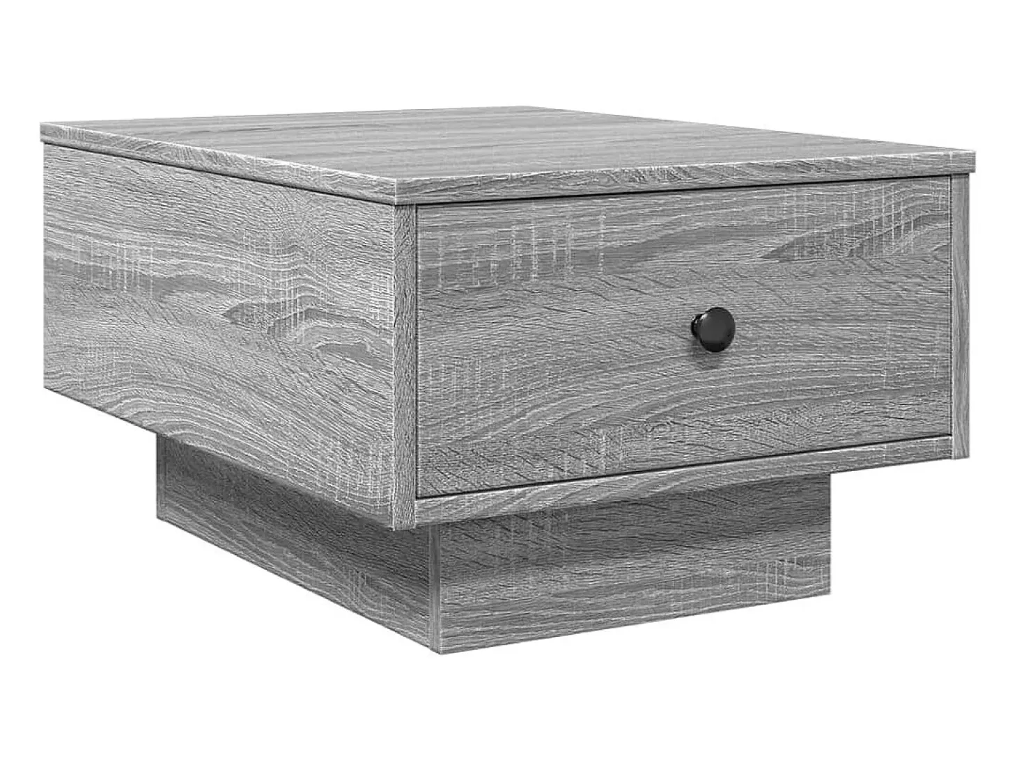 Mesa de centro madera contrachapada gris Sonoma 60x45x31 cm