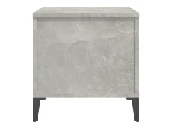Mesa de centro madera contrachapada gris hormigón 60x44,5x45 cm