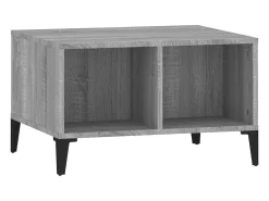 Mesa de centro madera contrachapada gris Sonoma 60x50x36,5 cm