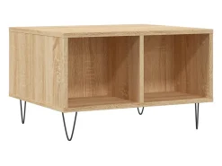 Mesa de centro madera contrachapada roble Sonoma 60x50x36,5 cm