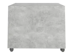 Mesa de centro madera contrachapada gris hormigón 55x55x40 cm