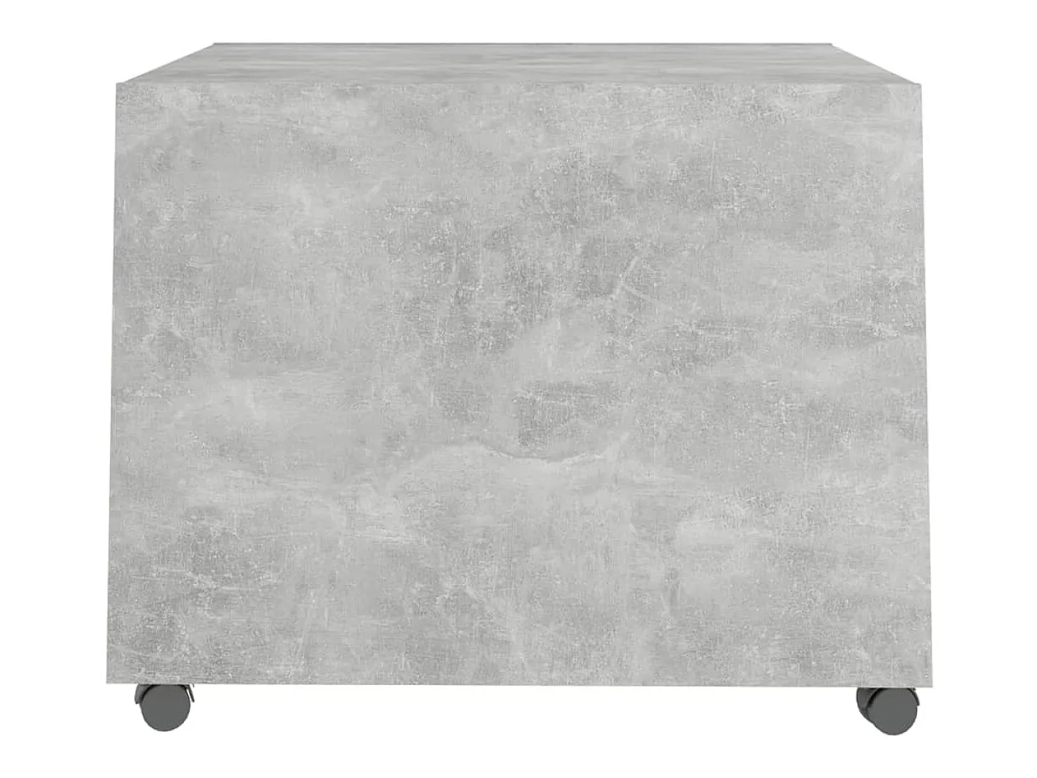 Mesa de centro madera contrachapada gris hormigón 55x55x40 cm